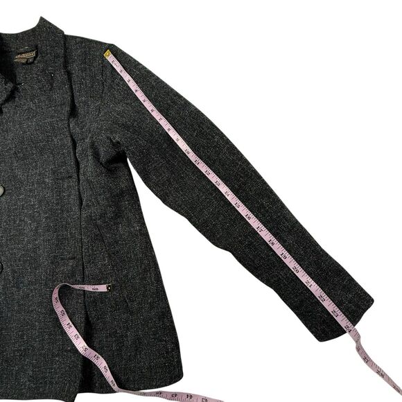 Royal Robbins Double Breasted Peacoat Jacket Women Medium Black Water Resistant - Picture 10 of 10
